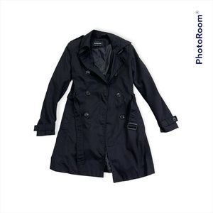 Stradivarius Black Trench Size S